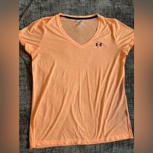 Under Armour HeatGear T-Shirt - L - Thin - Orange